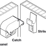 Пружинная защелка MINI-LATCH никелированная