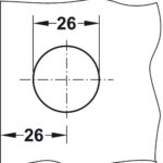 Замок SYMO рычажный для стеклянных дверей 4-10мм, никель матовый/B(C, E, H)