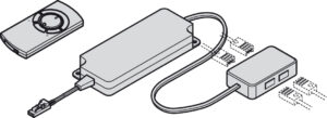 Распределитель питания бел. пластик 12V/30W