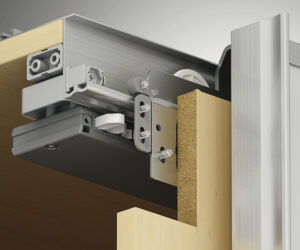 Hafele Slido F-Line41 50A комплект 2 двери нижний профиль в торец