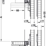 Комплект фурнитуры Slido Classic 35 VF S на 3 двери, нижний профиль в торец нижней панели
