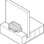 Фиксатор задней стенки RPC G 13/20, пластмасса, серый