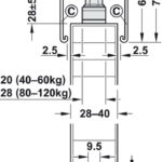 Slido Classic 40-P с односторонним демпфированием (>592мм)
