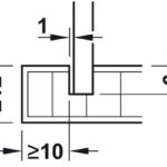 Фиксатор задней стенки RPC G 13/20, пластмасса, серый