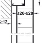 Комплект для раздвежной двери Slido D-Line43 80M