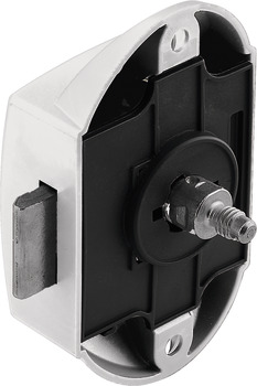 Замок нажимной Push-Lock PL, накладной, пластик/металл, белый