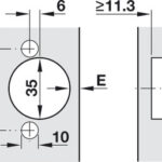 Петля Metalla 110° вкладная