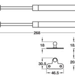 Газ — лифт Hafele 120N