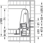 Ящики Matrix Box S35, 84×270мм, антрацит, с демпфером