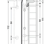 Направляющая система для выдвижного ящика 118*350mm 25кг (ral 9010 белые)