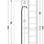 Направляющая система для выдвижного ящика 150*300mm 25кг (ral9010 белые )