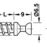 Болт для RAFIX 5х7,5мм