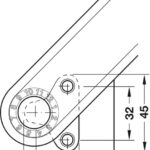 Подъемный механизм HÄFELE Free flap H 1.5, серый