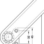 Подъемный механизм HÄFELE Free flap H 1.5, серый