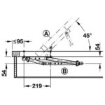 Механизм трансформации кровати HAFELE SWING AWAY