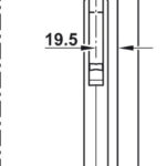 Подъемный механизм HÄFELE Free flap H 1.5, серый