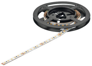 Светодиодная лента Häfele Loox5 Eco LED 3073 24 В, 8 мм, 2-контактная (монохромная), 120 светодиодов/м, 14,4 Вт/м, IP20, 5 м, Standard
