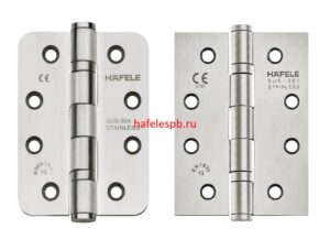 Накладная петля HÄFELE Startec для межкомнатных дверей весом до 120 кг, нерж.сталь матовая