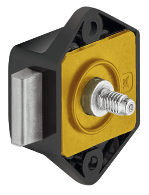 Нажимной замок Push-Lock PL Midi, накладной, черный