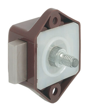 Нажимной замок Push-Lock PL Mini, накладной, коричневый