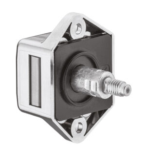 Нажимной замок Push-Lock PL Mini, накладной, хром полированный